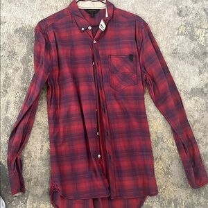 Red Plaid Men's Shirt
